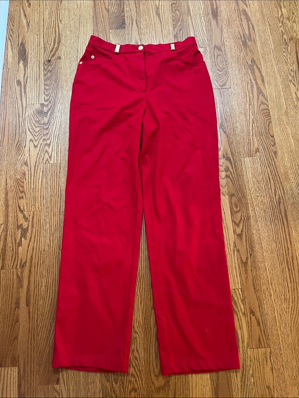 ST. John Sport Essentials women Red Pants size 8 EUC